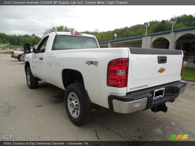 Summit White / Dark Titanium 2013 Chevrolet Silverado 3500HD WT Regular Cab 4x4