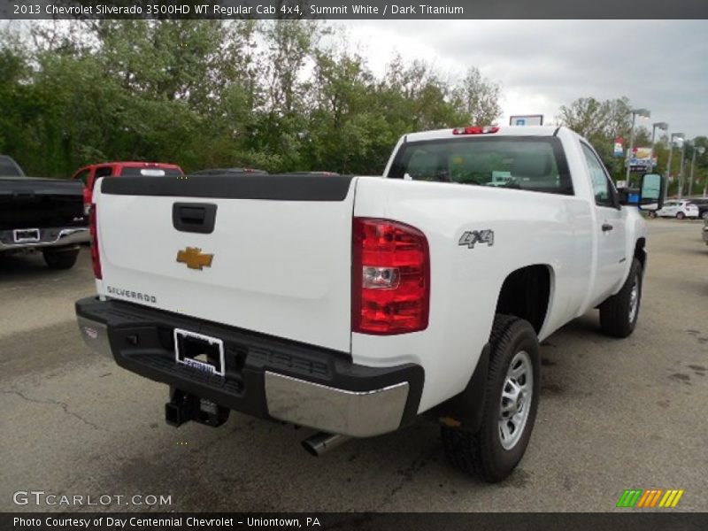 Summit White / Dark Titanium 2013 Chevrolet Silverado 3500HD WT Regular Cab 4x4