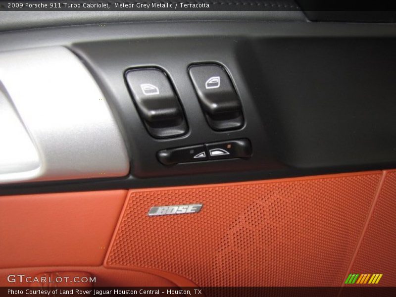 Meteor Grey Metallic / Terracotta 2009 Porsche 911 Turbo Cabriolet