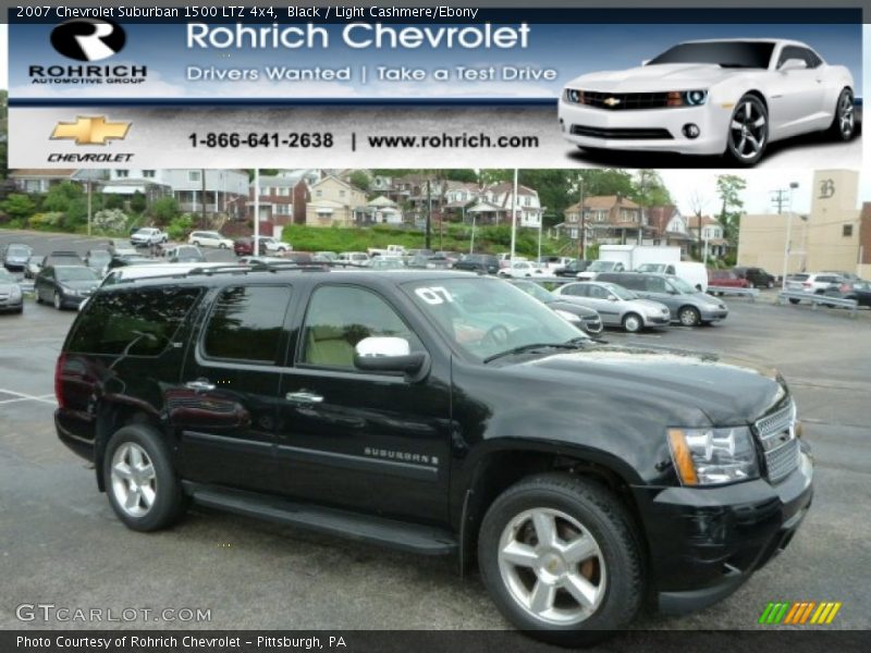 Black / Light Cashmere/Ebony 2007 Chevrolet Suburban 1500 LTZ 4x4
