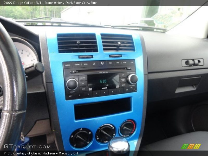 Stone White / Dark Slate Gray/Blue 2009 Dodge Caliber R/T