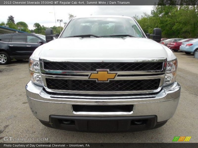 Summit White / Dark Titanium 2013 Chevrolet Silverado 3500HD WT Regular Cab 4x4