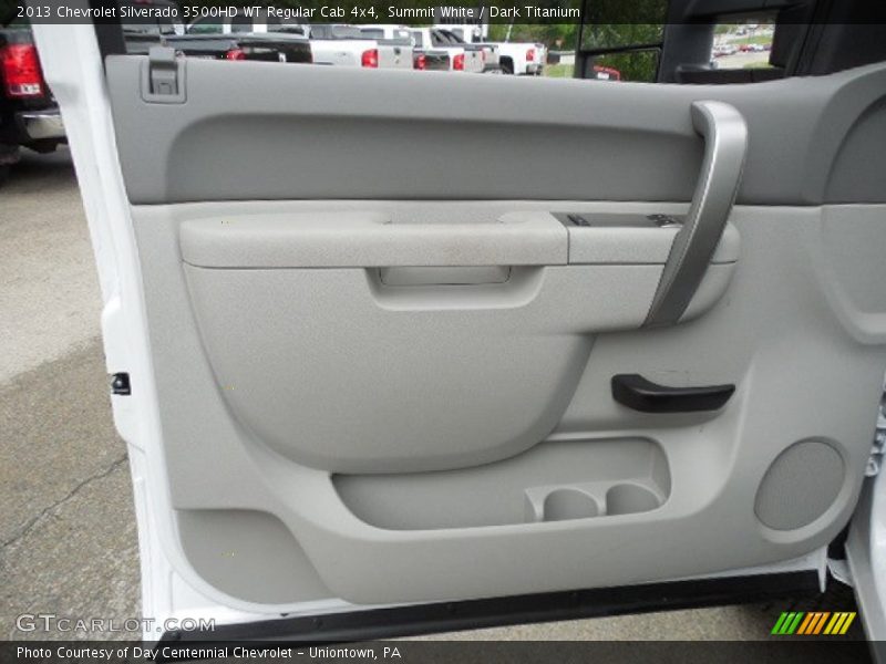 Summit White / Dark Titanium 2013 Chevrolet Silverado 3500HD WT Regular Cab 4x4