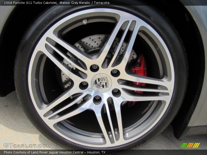 Meteor Grey Metallic / Terracotta 2009 Porsche 911 Turbo Cabriolet
