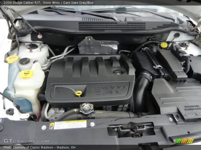 Stone White / Dark Slate Gray/Blue 2009 Dodge Caliber R/T