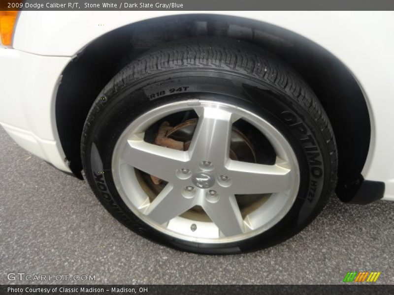 Stone White / Dark Slate Gray/Blue 2009 Dodge Caliber R/T