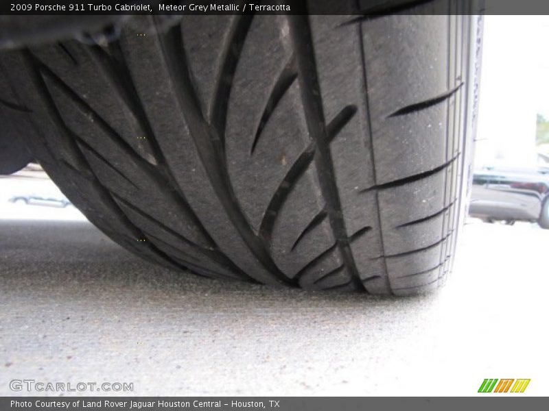 Meteor Grey Metallic / Terracotta 2009 Porsche 911 Turbo Cabriolet