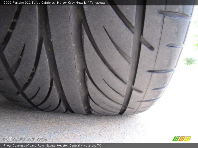 Meteor Grey Metallic / Terracotta 2009 Porsche 911 Turbo Cabriolet
