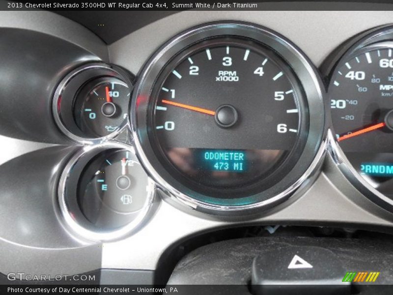 Summit White / Dark Titanium 2013 Chevrolet Silverado 3500HD WT Regular Cab 4x4