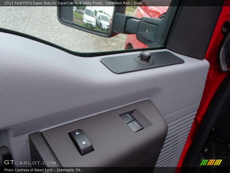 Vermillion Red / Steel 2013 Ford F350 Super Duty XL SuperCab 4x4 Utility Truck