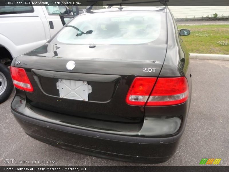 Black / Slate Gray 2004 Saab 9-3 Arc Sedan