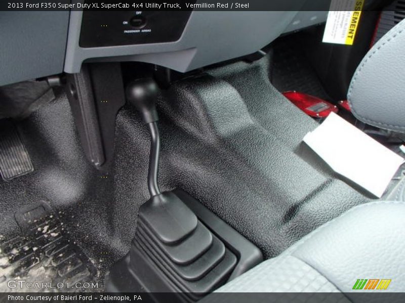 Vermillion Red / Steel 2013 Ford F350 Super Duty XL SuperCab 4x4 Utility Truck