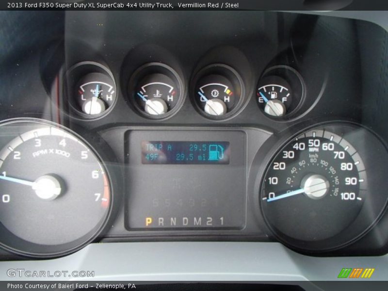  2013 F350 Super Duty XL SuperCab 4x4 Utility Truck XL SuperCab 4x4 Utility Truck Gauges