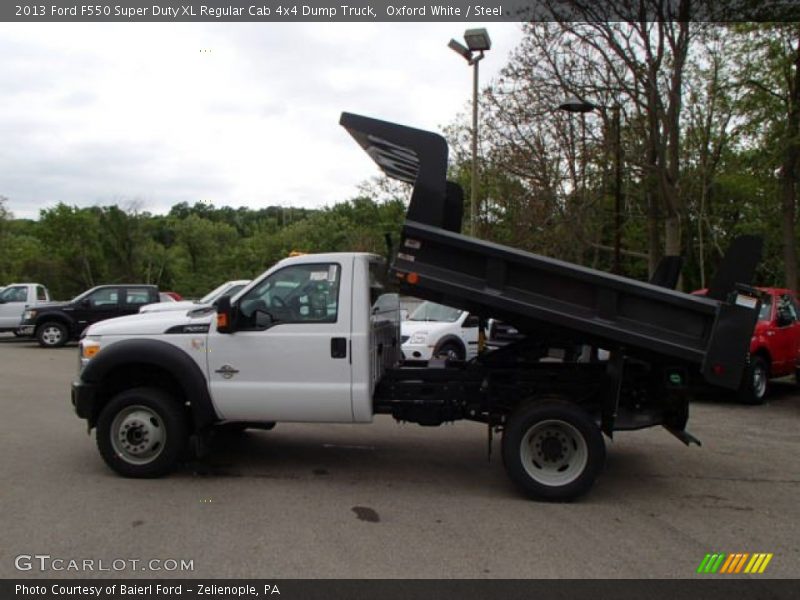 Oxford White / Steel 2013 Ford F550 Super Duty XL Regular Cab 4x4 Dump Truck