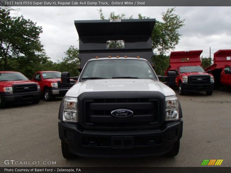 Oxford White / Steel 2013 Ford F550 Super Duty XL Regular Cab 4x4 Dump Truck