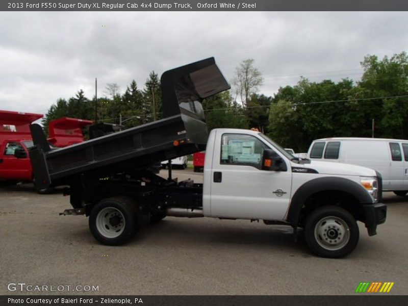 Oxford White / Steel 2013 Ford F550 Super Duty XL Regular Cab 4x4 Dump Truck