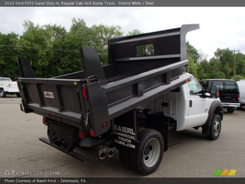 Oxford White / Steel 2013 Ford F550 Super Duty XL Regular Cab 4x4 Dump Truck