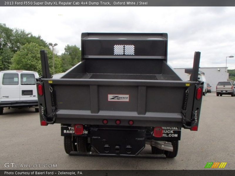 Oxford White / Steel 2013 Ford F550 Super Duty XL Regular Cab 4x4 Dump Truck