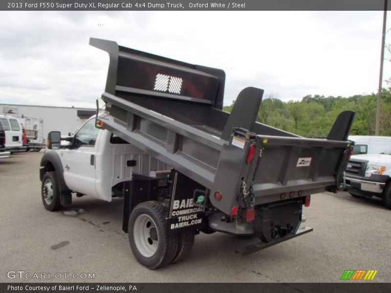 Oxford White / Steel 2013 Ford F550 Super Duty XL Regular Cab 4x4 Dump Truck