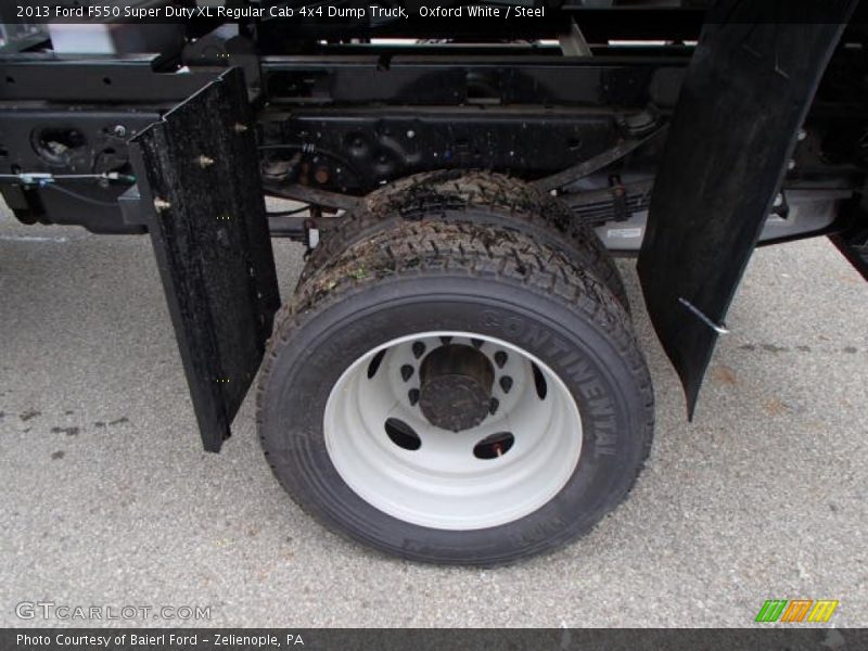 Oxford White / Steel 2013 Ford F550 Super Duty XL Regular Cab 4x4 Dump Truck