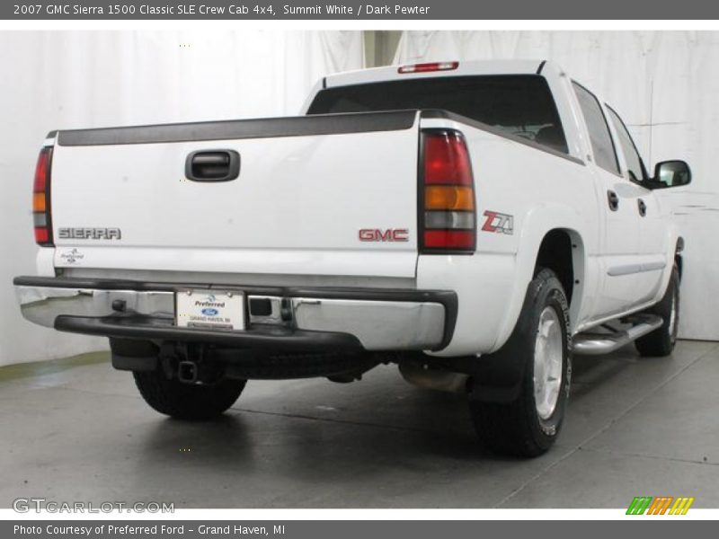 Summit White / Dark Pewter 2007 GMC Sierra 1500 Classic SLE Crew Cab 4x4