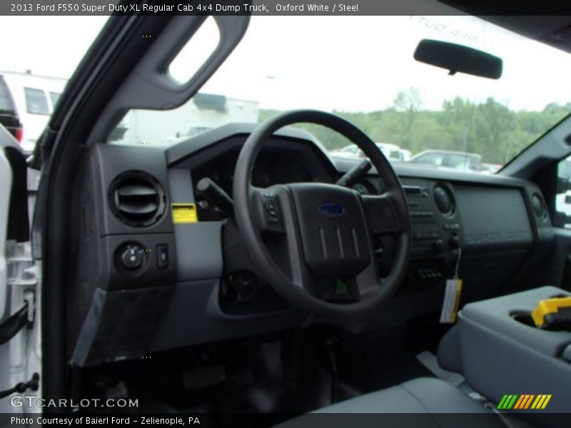 Oxford White / Steel 2013 Ford F550 Super Duty XL Regular Cab 4x4 Dump Truck