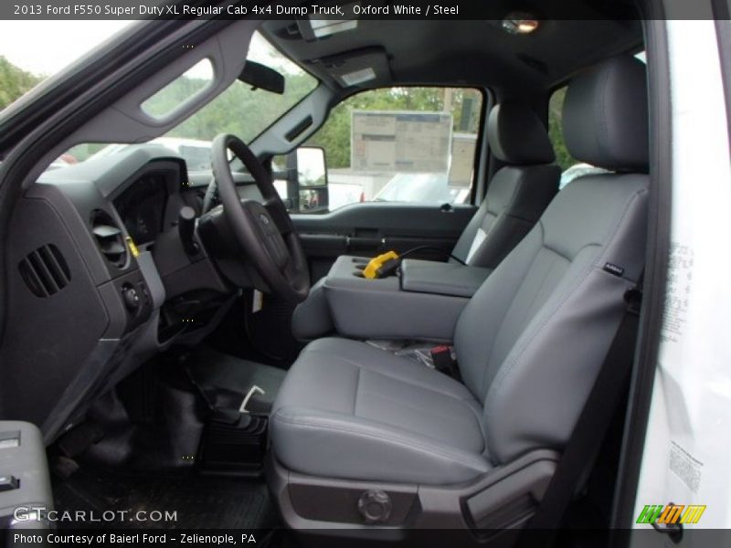 Oxford White / Steel 2013 Ford F550 Super Duty XL Regular Cab 4x4 Dump Truck