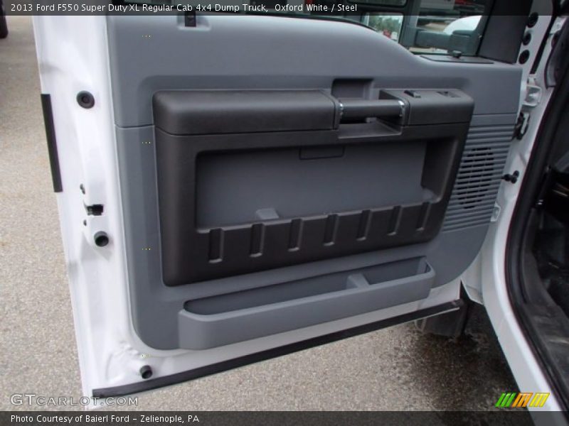 Oxford White / Steel 2013 Ford F550 Super Duty XL Regular Cab 4x4 Dump Truck