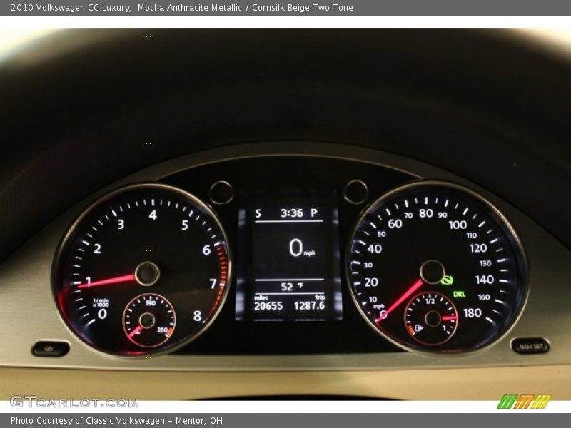 Mocha Anthracite Metallic / Cornsilk Beige Two Tone 2010 Volkswagen CC Luxury