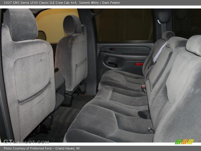 Summit White / Dark Pewter 2007 GMC Sierra 1500 Classic SLE Crew Cab 4x4
