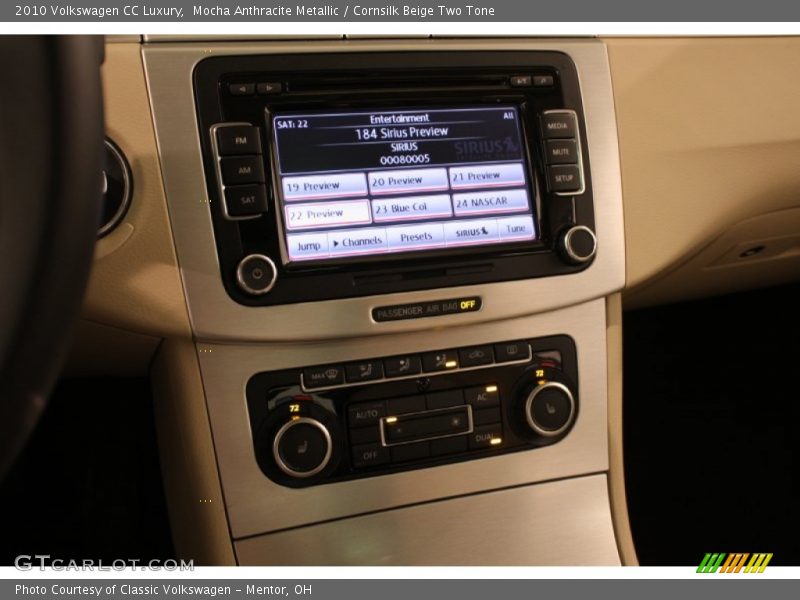 Mocha Anthracite Metallic / Cornsilk Beige Two Tone 2010 Volkswagen CC Luxury