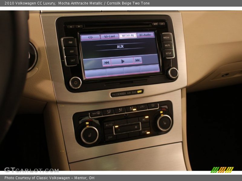 Mocha Anthracite Metallic / Cornsilk Beige Two Tone 2010 Volkswagen CC Luxury