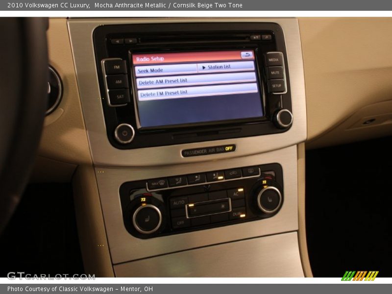 Mocha Anthracite Metallic / Cornsilk Beige Two Tone 2010 Volkswagen CC Luxury