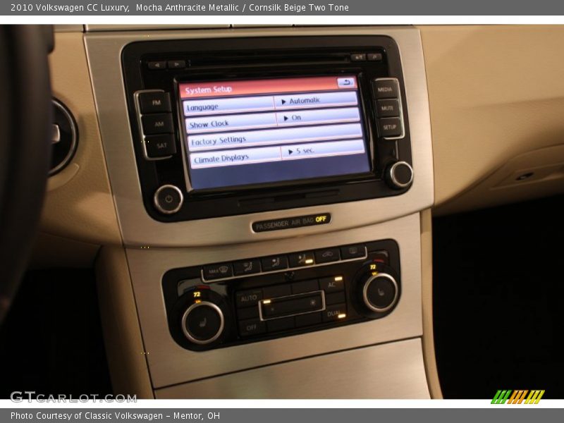 Mocha Anthracite Metallic / Cornsilk Beige Two Tone 2010 Volkswagen CC Luxury