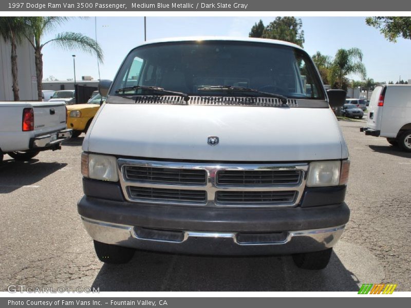 Medium Blue Metallic / Dark Slate Gray 1997 Dodge Ram Van 3500 Passenger