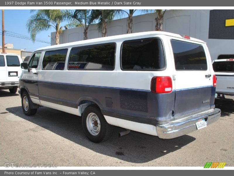 Medium Blue Metallic / Dark Slate Gray 1997 Dodge Ram Van 3500 Passenger