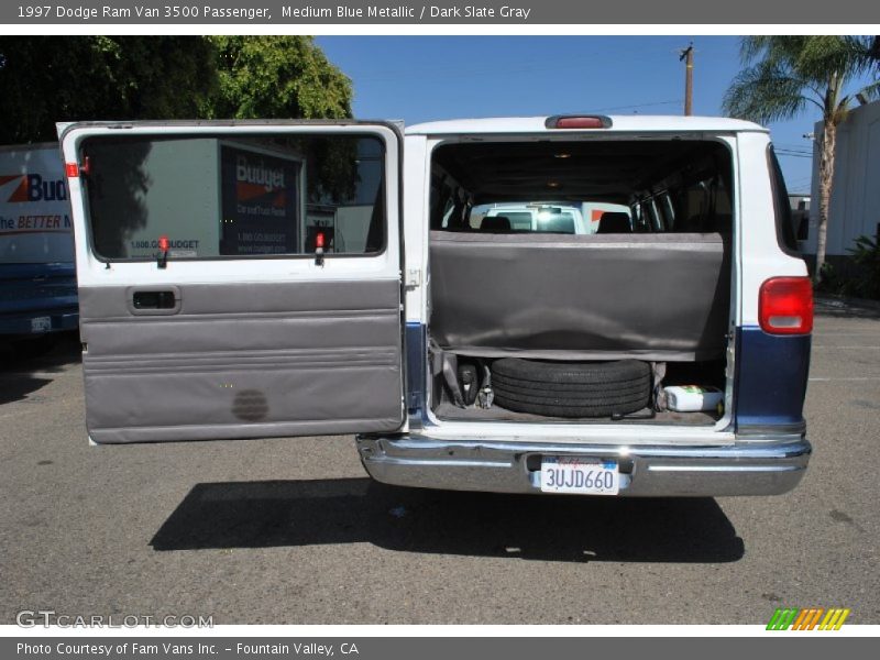 Medium Blue Metallic / Dark Slate Gray 1997 Dodge Ram Van 3500 Passenger