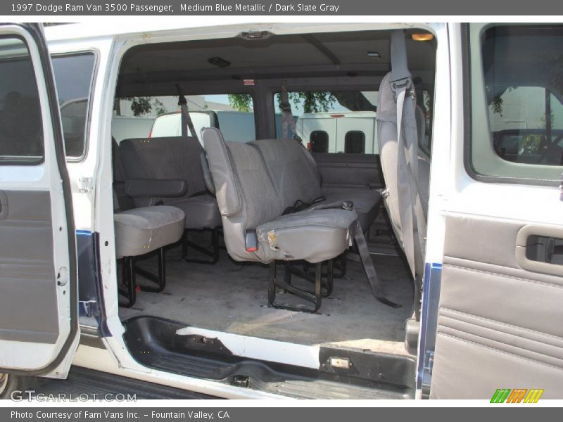 Medium Blue Metallic / Dark Slate Gray 1997 Dodge Ram Van 3500 Passenger