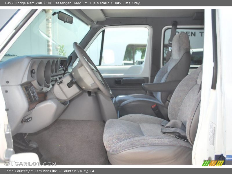 Medium Blue Metallic / Dark Slate Gray 1997 Dodge Ram Van 3500 Passenger