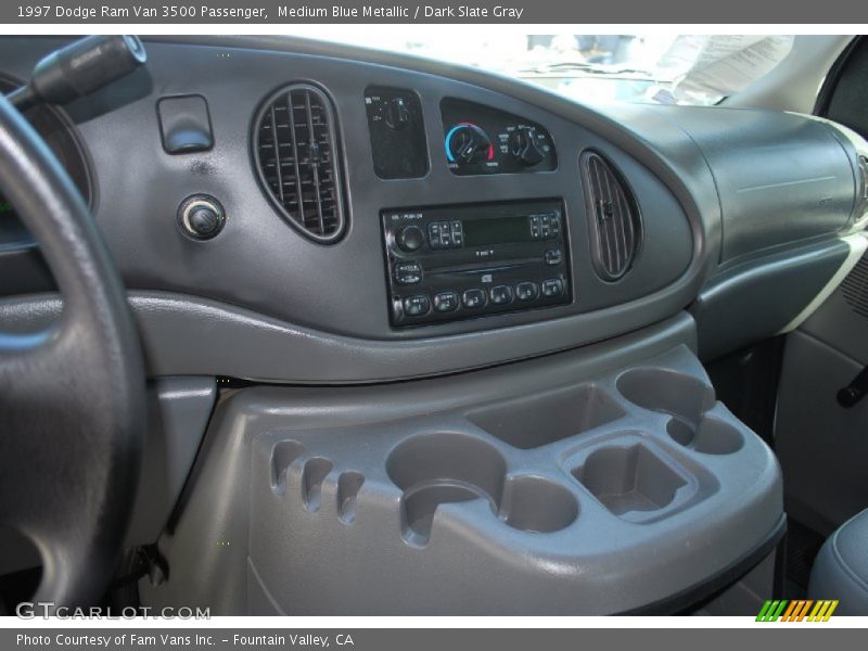 Medium Blue Metallic / Dark Slate Gray 1997 Dodge Ram Van 3500 Passenger
