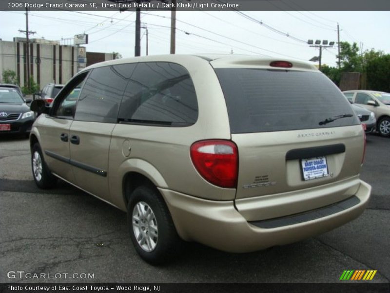 Linen Gold Metallic / Dark Khaki/Light Graystone 2006 Dodge Grand Caravan SE
