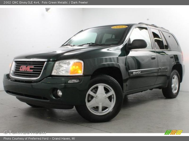 Polo Green Metallic / Dark Pewter 2002 GMC Envoy SLE 4x4