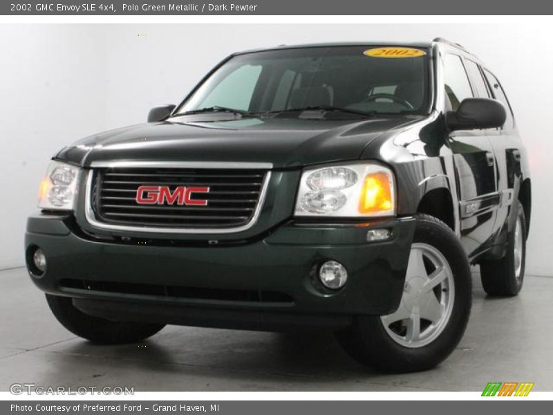Polo Green Metallic / Dark Pewter 2002 GMC Envoy SLE 4x4