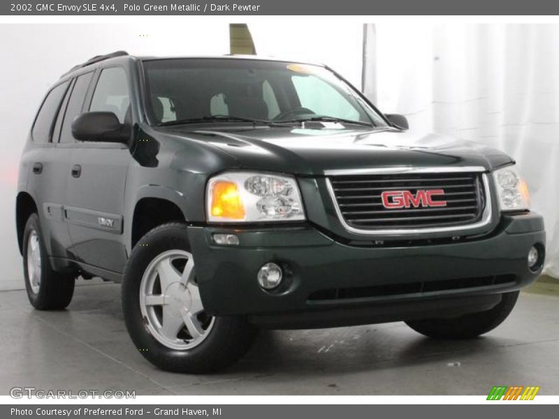 Polo Green Metallic / Dark Pewter 2002 GMC Envoy SLE 4x4