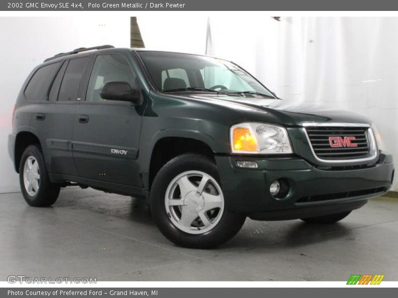 Polo Green Metallic / Dark Pewter 2002 GMC Envoy SLE 4x4