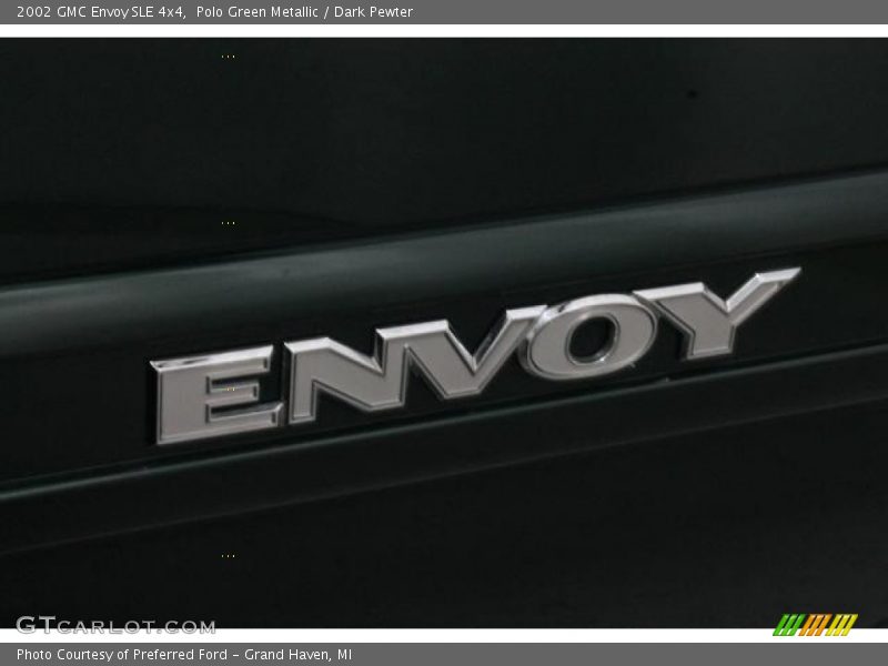 Polo Green Metallic / Dark Pewter 2002 GMC Envoy SLE 4x4