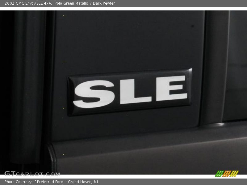 Polo Green Metallic / Dark Pewter 2002 GMC Envoy SLE 4x4