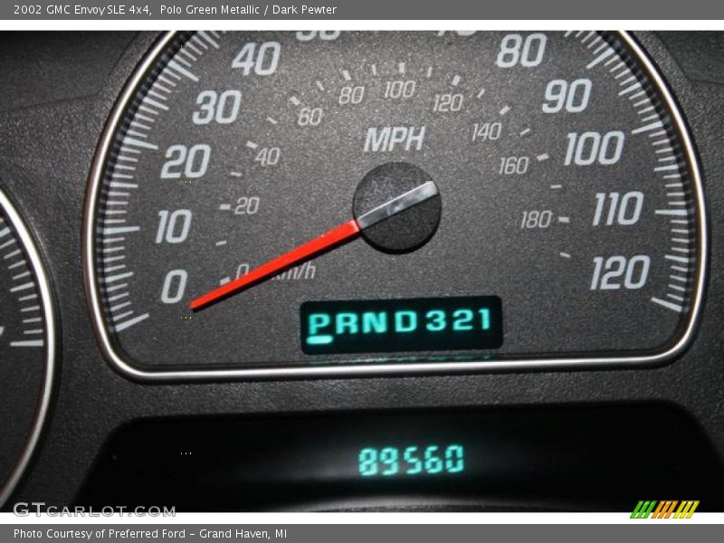 Polo Green Metallic / Dark Pewter 2002 GMC Envoy SLE 4x4
