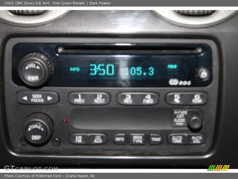 Polo Green Metallic / Dark Pewter 2002 GMC Envoy SLE 4x4