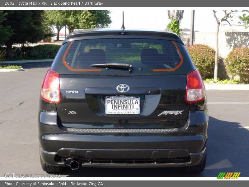 Black Sand Pearl / Dark Gray 2003 Toyota Matrix XR